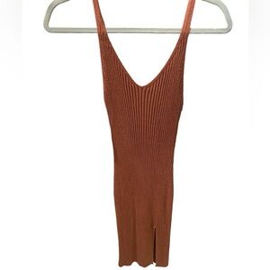 Abercrombie and fitch sweater midi dress with side slit size small petit…